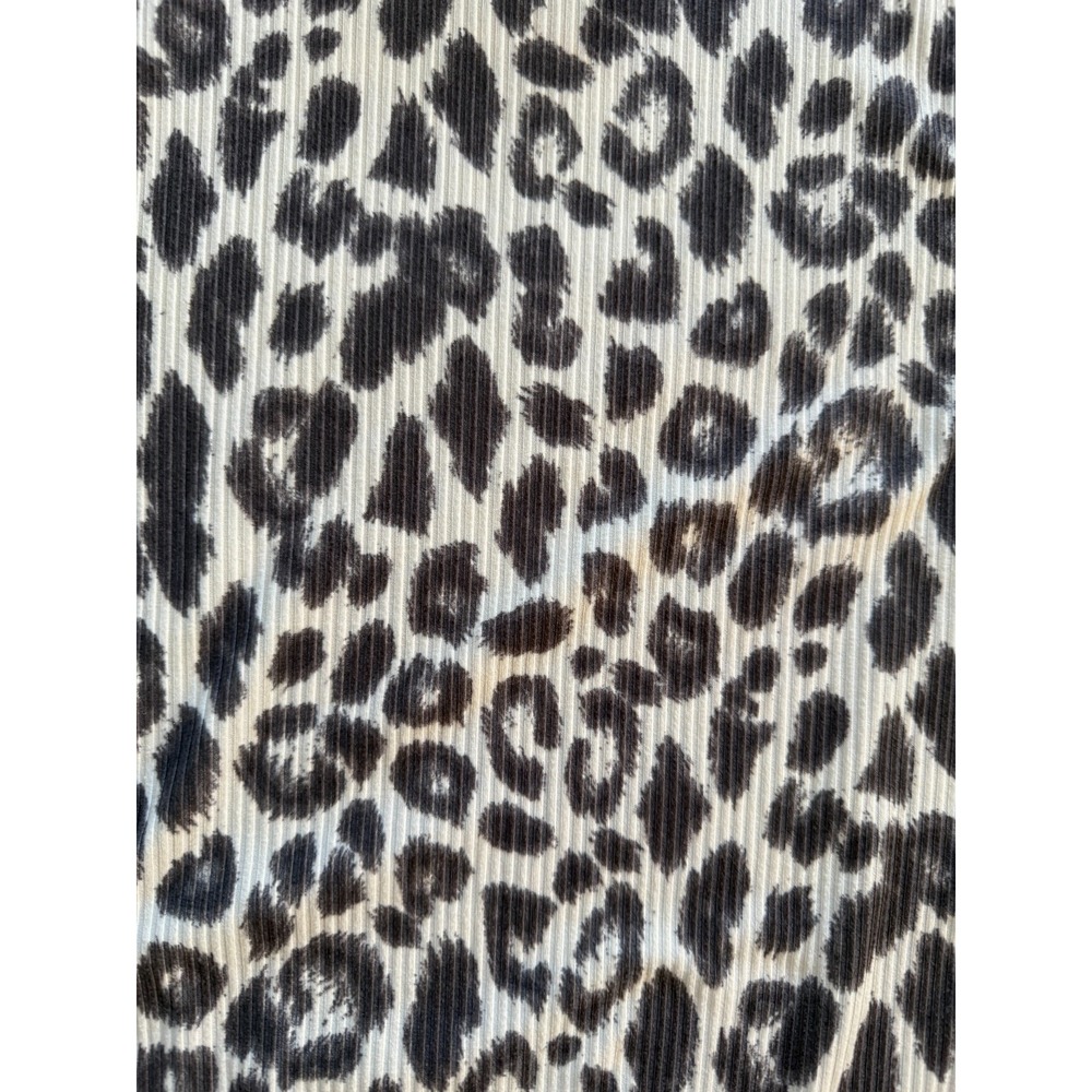 Willow‎ Root Sleeveless Leopard Print Mock Neck Bodysuit Women's Size S - Picture 3 of 8